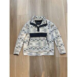 Carhartt Sweater Jacket Womens Medium Aztec Sherpa Fleece Pullover 1/4 Snap